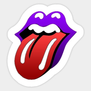 Purple Lips Sticker